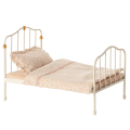 MAILEG Metalowe łóżeczko 13cm - OFF WHITE
