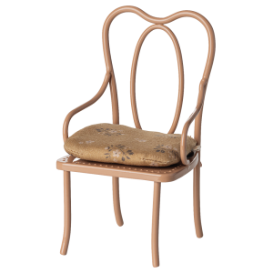 MAILEG Metalowe krzesło dla myszek i królików 15,5cm - DARK POWDER