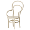 MAILEG Metalowe krzesło dla myszek 8,5cm - VINTAGE OFF WHITE