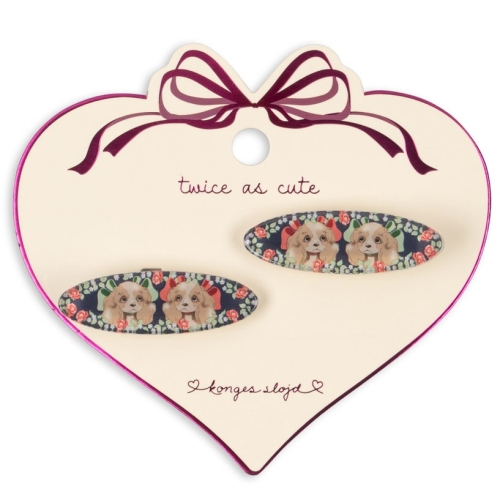 KONGES SLOJD Spinki do włosów z pieskami - AGNES PUPPY