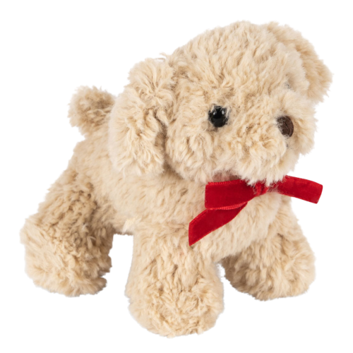 KONGES SLOJD Mini maskotka beżowy piesek - BABY ANIMALS