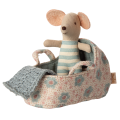 MAILEG Nosidełko dla myszki 6cm - CARRY COT BLUE