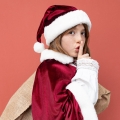 MIMI&LULA Peleryna Mikołaja z aksamitu - SANTA CAPE