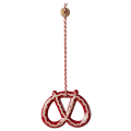 MAILEG Zawieszka świąteczna metalowa - ORNAMENT PRETZEL paski