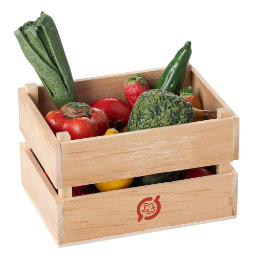 MAILEG Warzywa i owoce w skrzynce 4,5cm - VEGGIES and FRUITS