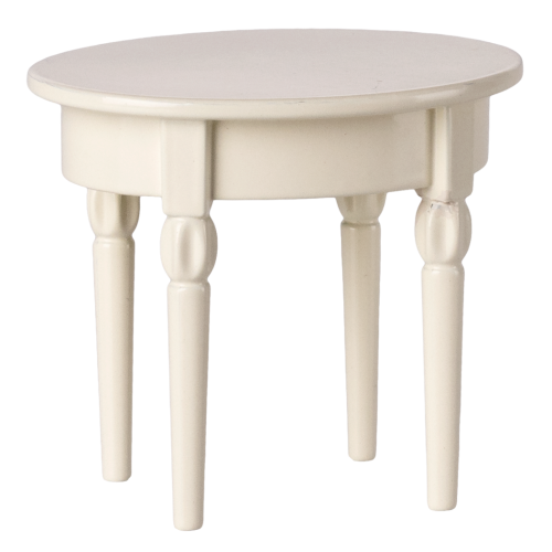 MAILEG Metalowy stolik kawowy dla myszek 7cm - OFF WHITE