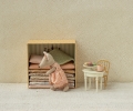 MAILEG Metalowy stolik kawowy dla myszek 7cm - OFF WHITE