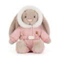 JELLYCAT Pluszowy króliczek w kombinezonie zimowym 31cm - BEŻOWY