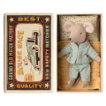 MAILEG Myszka młodszy brat w pudełku 11cm - LITTLE BROTHER MOUSE in BOX