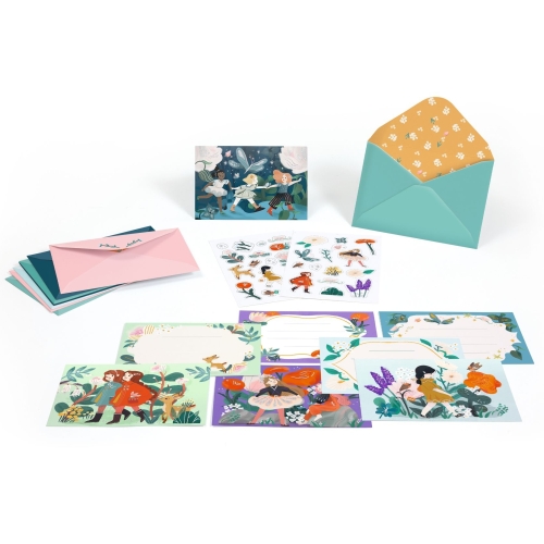 DJECO Zaproszenia | zestaw do tworzenia - PRZYJACIÓŁKI