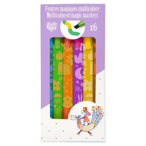 DJECO Magiczne markery wielokolorowe LOVELY PAPER