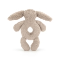 JELLYCAT Pluszowy króliczek grzechotka 18cm - BEŻOWY