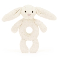 JELLYCAT Pluszowy króliczek grzechotka 18cm - KREMOWY