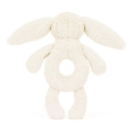 JELLYCAT Pluszowy króliczek grzechotka 18cm - KREMOWY