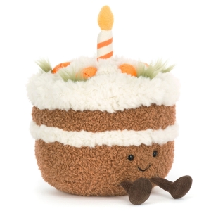 JELLYCAT Pluszowe zabawne ciasto marchewkowe 15cm - CARROT CAKE