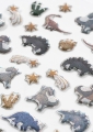 KONGES SLOJD Wypukłe naklejki dinozaur - PUFFY STICKERS DINO