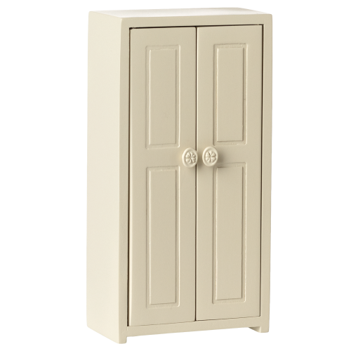 MAILEG Drewniana szafa dla myszek 14cm - CREAM
