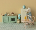 MAILEG Kuchnia dla myszek 8cm - KITCHEN MINT