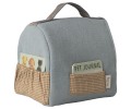 MAILEG Nosidełko | buda dla pieska - PET CARRIER DUSTY BLUE