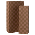 MAILEG Torebka prezentowa papierowa - CHECKER ROSE OCHER MINI