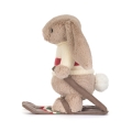 JELLYCAT Pluszowy króliczek na nartach 20cm