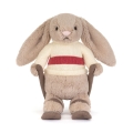 JELLYCAT Pluszowy króliczek na nartach 20cm