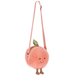 JELLYCAT Pluszowa torebka na ramię zabawna brzoskwinia 18cm