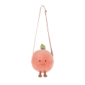 JELLYCAT Pluszowa torebka na ramię zabawna brzoskwinia 18cm