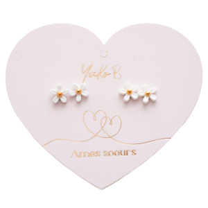 YUKO B. Kolczyki dla dzieci - „BRATNIE DUSZE” KWIATKI