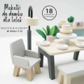 LE TOY VAN Drewniane mebelki do domku dla lalek - JADALNIA DAISYLANE