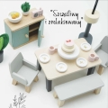 LE TOY VAN Drewniane mebelki do domku dla lalek - JADALNIA DAISYLANE