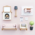 LE TOY VAN Drewniane mebelki do domku dla lalek - SALON DAISYLANE