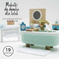 LE TOY VAN Drewniane mebelki do domku dla lalek - ŁAZIENKA DAISYLANE