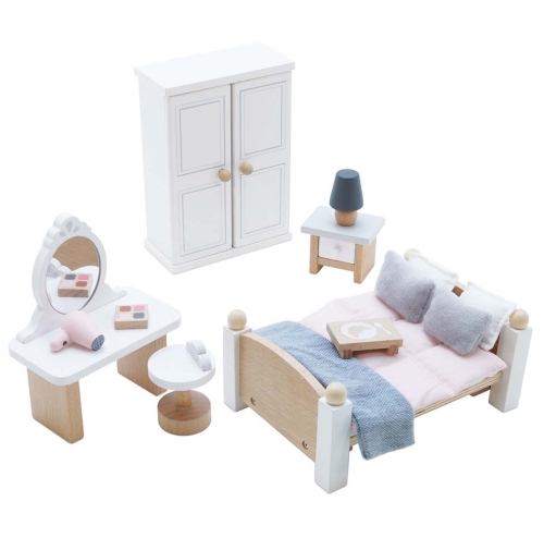 LE TOY VAN Drewniane mebelki do domku dla lalek - SYPIALNIA DAISYLANE