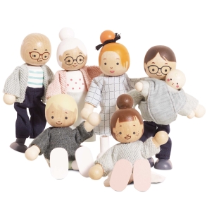 LE TOY VAN Rodzina lalek | lalki do domku dla lalek Le Toy Van