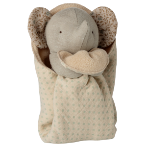 MAILEG Przytulanka słonik z kocykiem - LULLABY FRIENDS IRON GREY