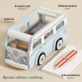 LE TOY VAN Drewniany samochód - KAMPER RETRO