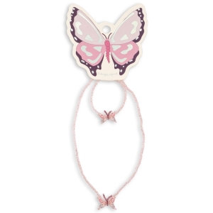 KONGES SLOJD Zestaw biżuterii | naszyjnik i bransoletka - BUTTERFLY