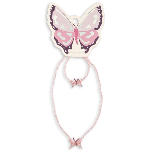 KONGES SLOJD Zestaw biżuterii | naszyjnik i bransoletka - BUTTERFLY