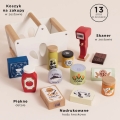 LE TOY VAN Drewniany koszyk z zakupami i skanerem | zabawa w sklep