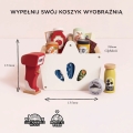 LE TOY VAN Drewniany koszyk z zakupami i skanerem | zabawa w sklep
