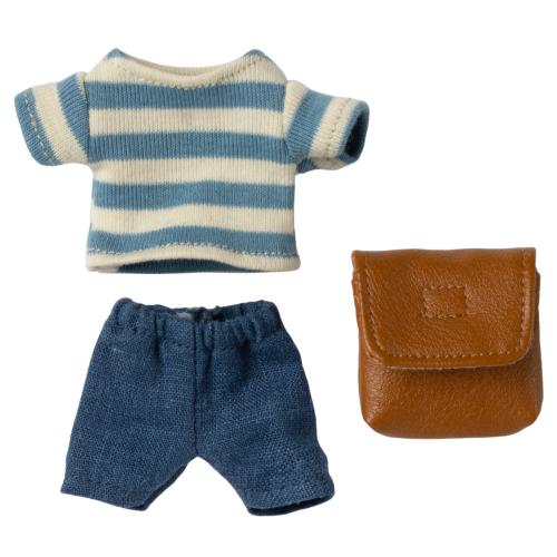 MAILEG Ubranko dla myszki starszego brata 15cm - CLOTHES and BAG