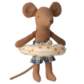 MAILEG Myszka plażowa z kołem 11cm - BEACH MOUSE LITTLE BROTHER