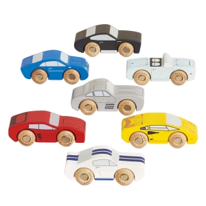 LE TOY VAN Drewniane samochody | pojazdy - zestaw SPORTOWE