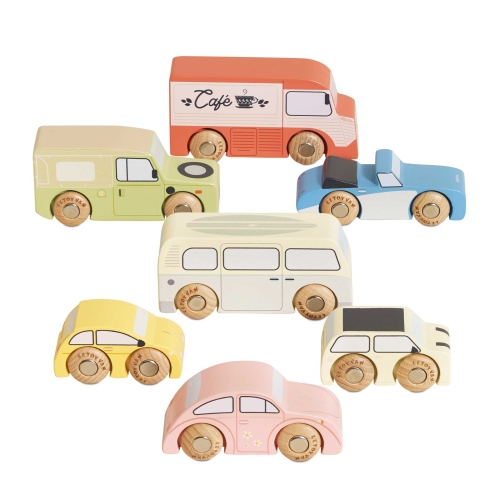 LE TOY VAN Drewniane samochody | pojazdy - zestaw VINTAGE