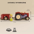 LE TOY VAN Drewniany Traktor z Przyczepą