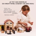 LE TOY VAN Drewniany Traktor z Przyczepą