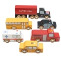 LE TOY VAN Drewniane samochody | pojazdy - zestaw NOWY JORK