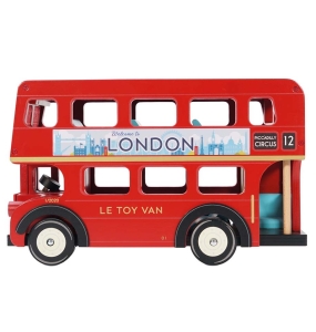 LE TOY VAN Drewniany piętrowy autobus londyński