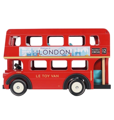 LE TOY VAN Drewniany piętrowy autobus londyński